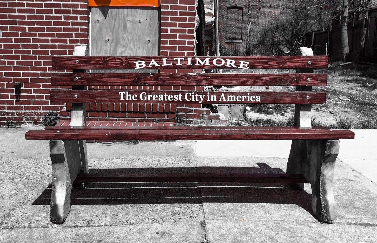 What's with those “The Greatest City In America” benches?