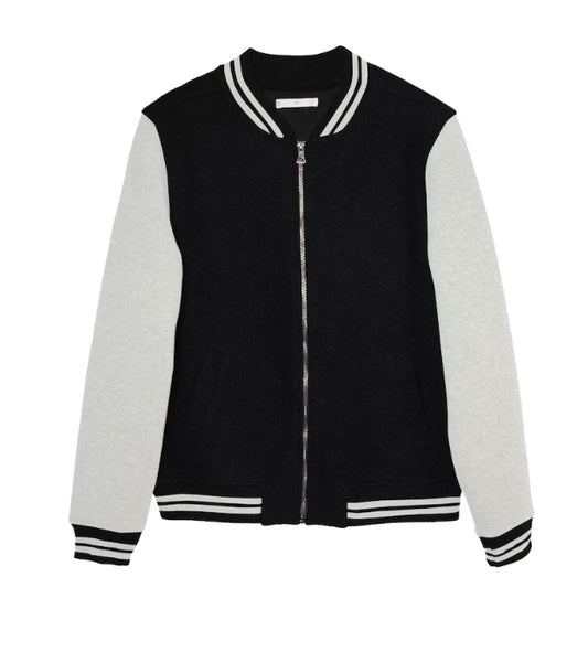 Black Butterfly Varsity Jacket (Medium Only)