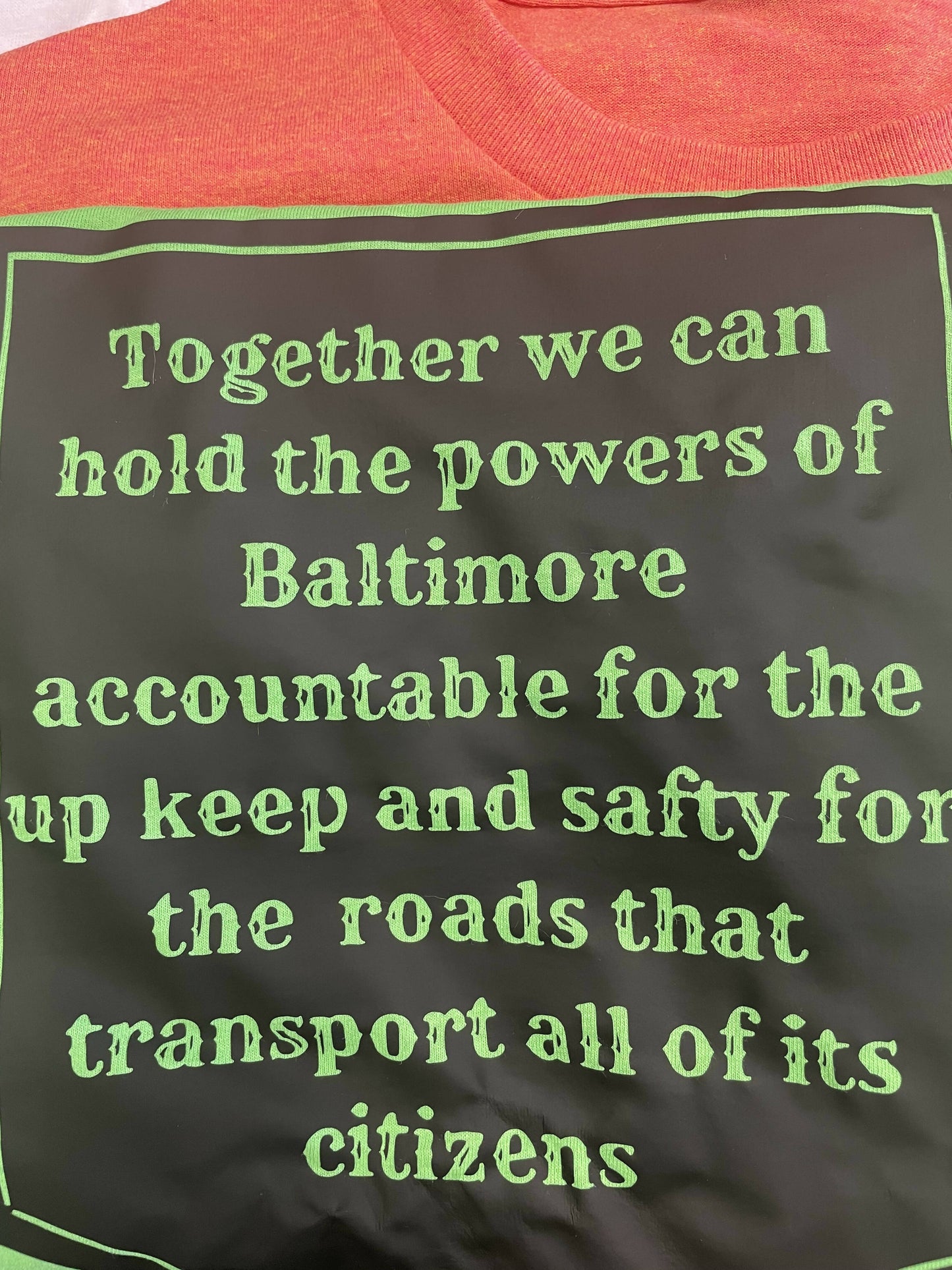 Let’s Fix Baltimore T-shirt