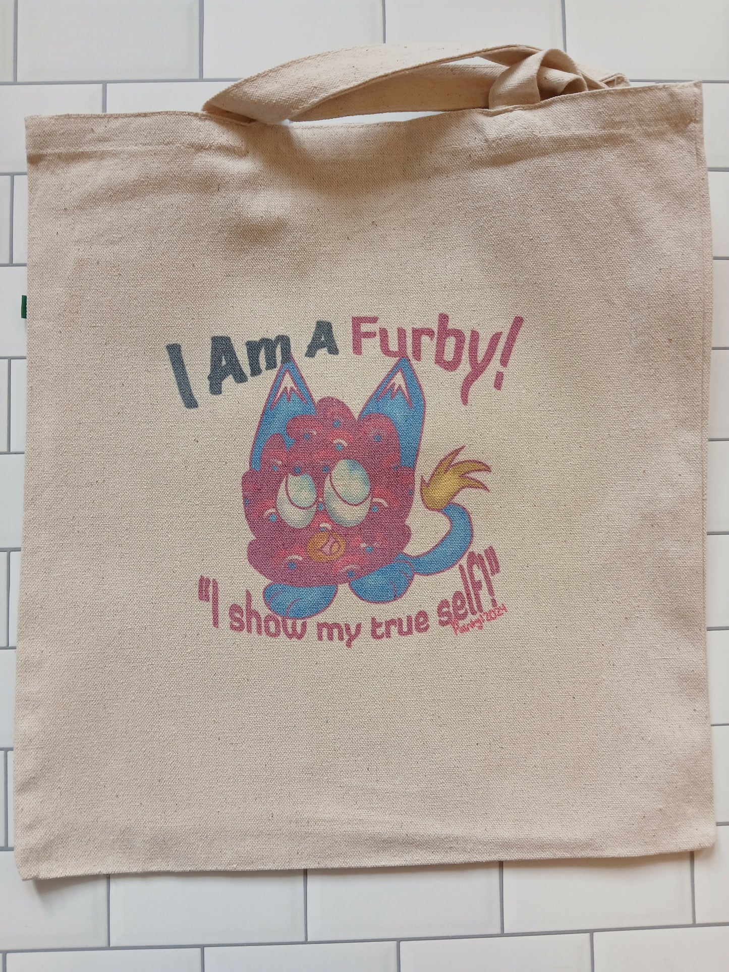 Sprinkle "I Am A Furby! I Show My True Self!" Tote Bag