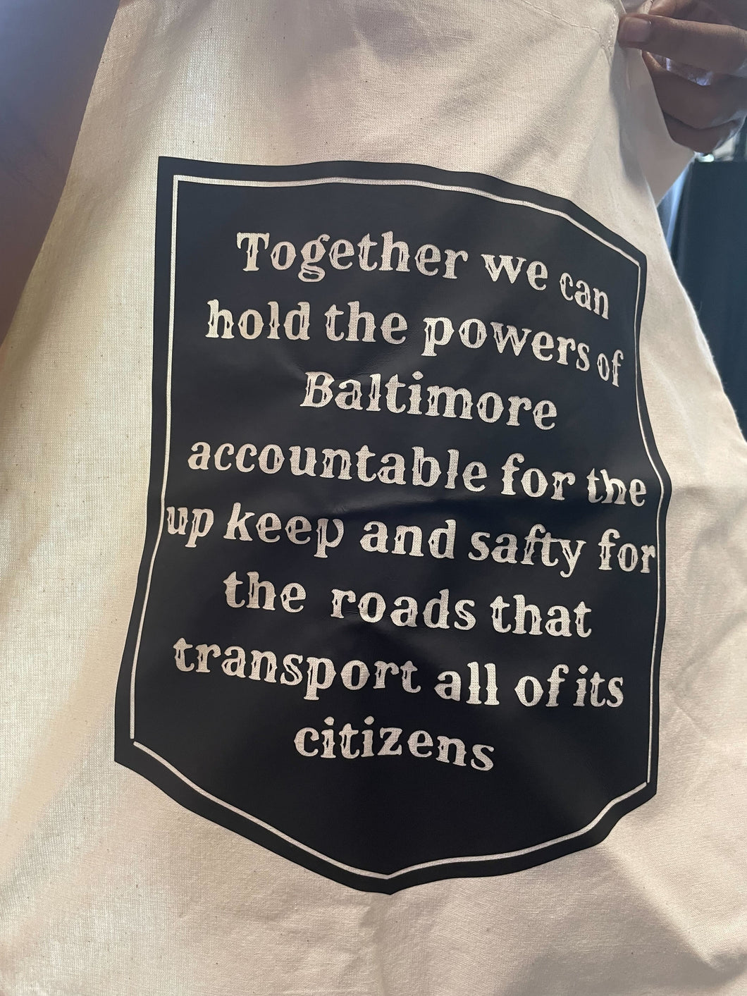 Drawstring Bag | Let's Fix Baltimore