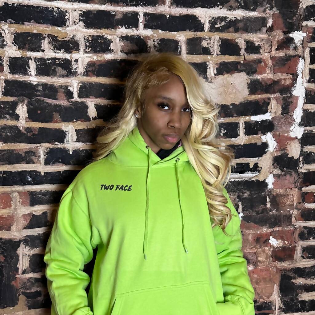 Neon Green Two Face Hoodie