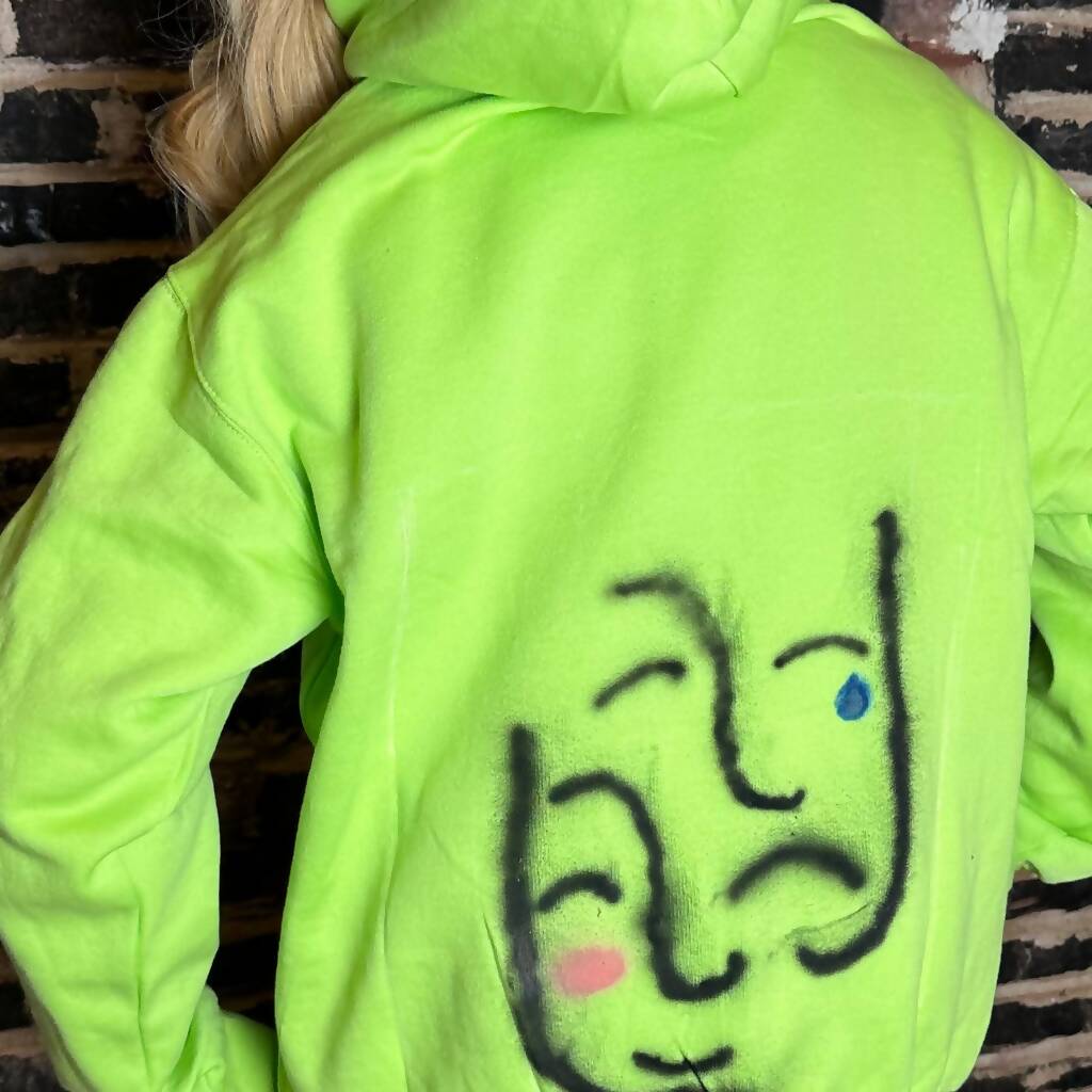 Neon Green Two Face Hoodie